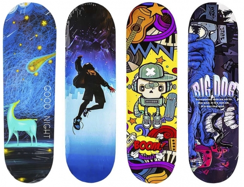 Placa skateboard din lemn, 60 cm, diverse modele